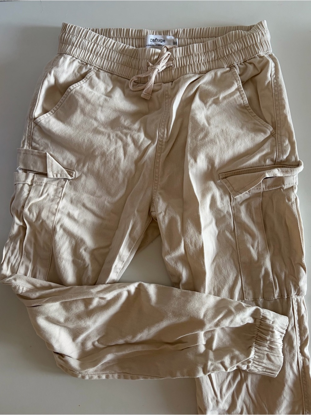 Refuge Men's Tan Cargo Jogger Pants
